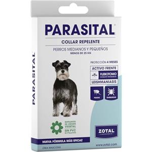 Zotal Collare antiparassitario per cani di piccola e media taglia - Zotal, repellente contro zanzare, pulci e zecche. Attivo frontale la leishmaniasi