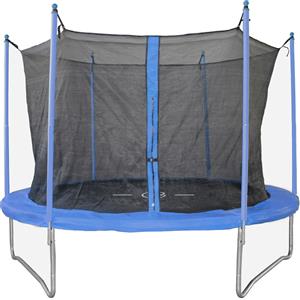 TRAMPOLINO ELASTICO PER ESTERNO GARLANDO + RETE DI PROTEZIONE COMBI M Ø 244
