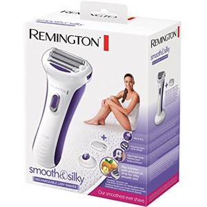 Remington Depilatore Smooth & Silky, Ipoallergencio, Emolliente con Mandorle, Wet&Dry, Gel depilazione ok, Ricaricabile, WDF5030