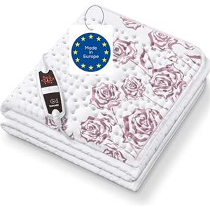 Beurer UB 75, Coprimaterasso termico, scaldaletto Singolo, con 6 Livelli di Temperatura, spegnimento automatico personalizzabile, lavabile in lavatrice a 30° dimensioni 150 x 80 CM