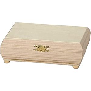 Artemio vicbtr Cofanetto Portagioie Paulownia, Legno, Beige, 18 x 9 x 9 cm