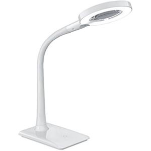 Trio Leuchten Lampada da Tavolo Bianco 13.5x13.5x35 cm con Fonte di Luce Rimovibile e Classe Energetica F