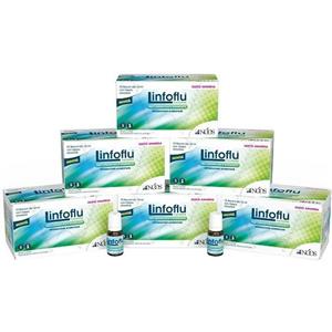 NOOS Linfoflu Multipack 6x15 Flaconcini - Integratore Alimentare al Sapore di Amarena con Resveratrolo, Betaglucano, Zinco e Acido Folico