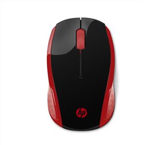 Hp - Hp Mouse 200 Wireless-rosso Imperatrice