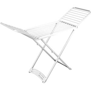 Gimi Zaffiro Stendibiancheria da Pavimento, Stendino a Cavalletto, da Esterno, con Ruote, Richiudibile, Spazio di Stenditura 20 m, in Resina 100%, 182 x 55 x 88 cm