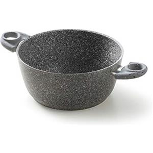 Accademia Mugnano Cuore di Pietra Casseruola 26 cm con 2 Manici - Antiaderente e Antigraffio