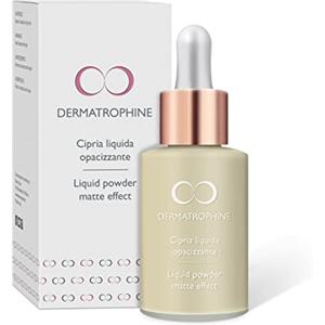 Dermatrophine Pro - Cipria Liquida Opacizzante Chiaro | Fondotinta Trasparente Fissante Per Un Effetto Luminoso E Idratato | Make Up Naturale