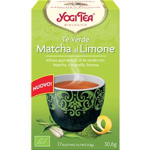 Yogi Tea Tè Verde Matcha al Limone - Infuso Ayurvedico, 17 Bustine da 1,8 g