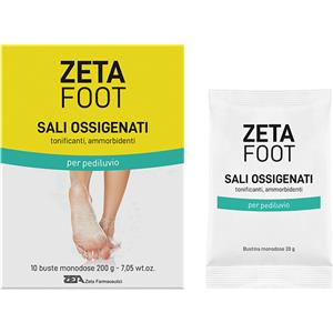 ZETA FARMACEUTICI SpA ZETAFOOT SALI OSSIGENENAT 10X20G -ULTIMI ARRIVI-PRODOTTO ITALIANO-OFFERTISSIMA-