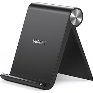 UGREEN Porta Cellulare Tavolo Supporto Telefono Scrivania | Portatile Regolabile 100° Compatible con iphone 18 Pro Max 17 16 15 14 Galaxy S25/S24 Pixel 10 9 8 Nero