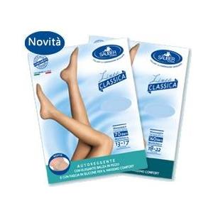 DESA PHARMA Sauber Linea Classica Calza Autoreggente 70 Denari Maglia Microrete Neutro Beige Taglia 5