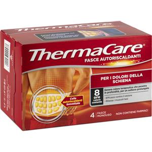 Angelini Thermacare Fascia Autoriscaldante a Calore Terapeutico per la Schiena - 4 Pezzi, Sollievo Efficace dai Dolori