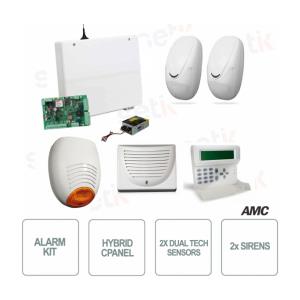 AMC KIT 501 - AMC Kit Allarme Casa Professionale con sensori KIT 501 C24GSM-PLUS