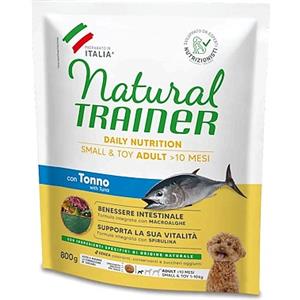 Natural Trainer Croccantini per Cani Adulto Small & Toy con Tonno e Riso - 800 gr