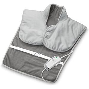 medisana HP 630 cuscino riscaldante, cappa termica, coperta elettrica | poncho per collo, spalle e schiena, 4 livelli di calore, protezione dal surriscaldamento, spegnimento automatico, lavabile
