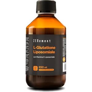 Zenement Glutatione Liposomiale con Vitamina C | Antiossidante, Anti-invecchiamento | Alto Dosaggio ed Assorbimento, Alta Biodisponibilità | 250 ml | Vegano | Zenement