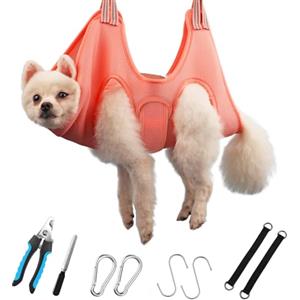 DaizySight Amaca per Teolettatura e Taglia Unghie Gatti e Cani Piccola Mini Taglia - Taglia XS/Arancia, Tavolo Animali Domestici Doccia e Accessori Bagno