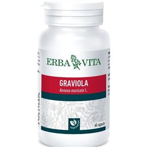 Erba Vita Graviola 60 Capsule - Integratore Alimentare per il Benessere Intestinale e Antiossidante
