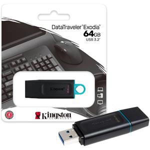 KINGSTON DTX FLASH DRIVE USB 3.2 DATATRAVELER EXODIA 64 GB DTX-DTX64GB