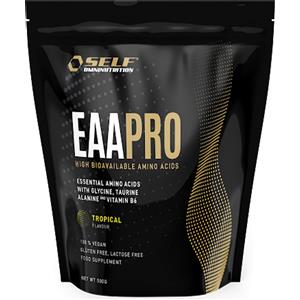 Self Omninutrition EAA Pro 500g - Aminoacidi Essenziali in polvere con BCAA 8:1:1, Aroma Tropicale
