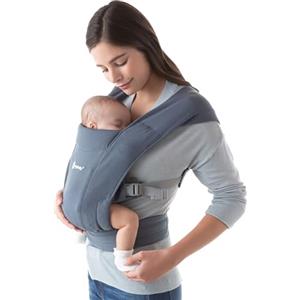 Ergobaby BCEMAOXBLU, Embrace Marsupio Neonati Ergonomico 0 Mesi, Porta Bebe Extra Morbido ed Ultraleggero (Oxford Blue)
