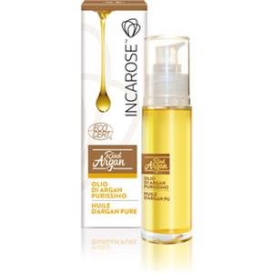Incarose Olio d'Argan Puro 30 ml - Emolliente, Idratante e Antiossidante per Viso, Corpo, Capelli e Unghie