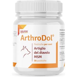 PETS Dolfos ArthroDol 30 CPR - Integratore Articolazioni Cane - Joint Care Analgesico Favorisce la Mobilità dei Cani - Integratori articolazioni Cani 100% Naturale - con Artiglio del Diavolo e Msm