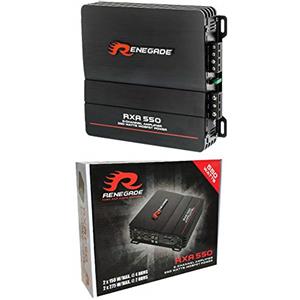 Renegade 1 amplificatore RXA550 RXA 550 2 canali stereo classe ab 2 x 135 watt rms 550 watt max con bass boost auto car, 1 pezzo