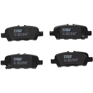 TRW Pastiglie Freno GDB3508 per Nissan Cube e Juke, Set di 4, Posteriore, Low-Metallic, Contatto Usura