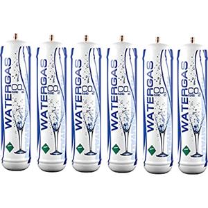 Ferplast IdropanShop 6 Pezzi - Bombola Gas CO2 600g monouso per gasatori Domestici M11x1 - bombole USA e Getta co2 E290 (6)