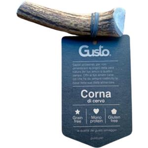 Gusto Corna di Cervo Intere per Cani - Snack Naturale 50-79g, Igiene Dentale e Masticazione Prolungata