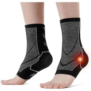 ACWOO Supporto per Caviglia, 2 Pezzi Supporto per Caviglia Elastica, Traspirante Cavigliera Tutore Sportiva, Protezione Caviglia, Fornisce Il Supporto e La Facilità Dolori(L)