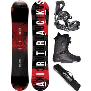 Airtracks Snowboard Set AIRTRACKS Tavola Eight Wide Hybrid Rocker Uomo 160 - Attacchi Master - Scarponi Strong Atop 43 - SB BAG