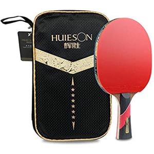 LANFIRE(huieson) LANFIRE a 6 Stelle Ping-Pong Professionale di Formazione Professionale bilaterale Anti-incollare Ala di Pollo Tavolo da Ping Pong Racchetta da Ping-Pong (Long)