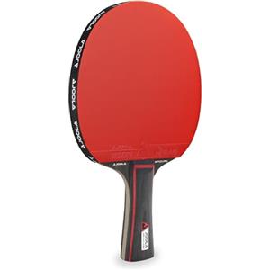 JOOLA Match Pro ITTF, racchetta da ping pong da ping pong approvata per tutti i giorni, 4 stelle, nero/rosso, spessore spugna 1,8 mm