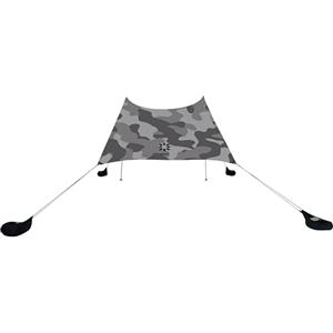 Neso Grande tenda da spiaggia, 2,1 m di altezza, 2,7 x 2,7 m, angoli rinforzati e tasca termica (camuffamento grigio)