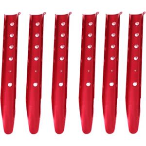 Azarxis Picchetti Tenda Campeggio Picchetti Lunghi Acciaio Paletti Allumino Picchetti Campeggio Montagna Neve Spiaggia Sabbia (01 Rosso - 6 Pezzi)