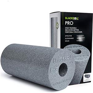 BLACKROLL® PRO, Professional foam roller per l'automassaggio di schiena e del collo, Rullo massaggio muscolare per allenamento funzionale, grigio