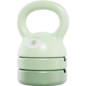 ZhaoCo Kettlebell da Donna, Kettlebell Regolabile Pesi 5 lbs(2,4kg), 8lbs(3,8kg), 9lbs(4,2kg), 12lbs(5,6kg), Attrezzo Sportivo per Sollevamento Pesi, Fitness, Allenamento Muscolare (Verde)