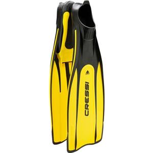 Cressi Pro Star Fins Pinne Alta Resa per Immersione, Apnea e Snorkeling, Nero/Giallo, 39/40