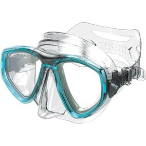 SEAC One, Maschera Sub per Immersioni Subacquee e Snorkeling con Custodia, Predisposizione Graduata per Miopia Unisex Adulto, Camo Blu