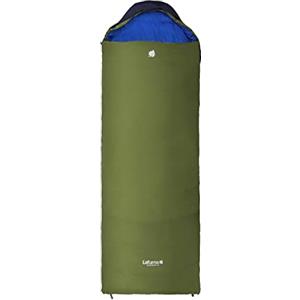 Lafuma - Active 10° XL - Sacco a pelo da adulto con sacca di compressione - Sintetico - Idrorepellente - Temperatura di comfort 12°C - Verde