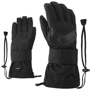 Ziener Milan As, Guanti da Snowboard/Sport Invernali, Impermeabili, Traspiranti Unisex-Adulto, Nero HB, 10