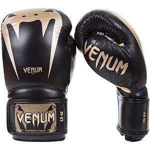 VENUM Giant 3.0 Guantoni da Boxe Muay Thai Kick Boxing, Unisex - Adulto, Nero/Rosso, 16 oz