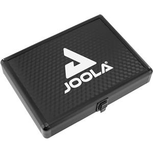 JOOLA Caso Alu Bat, Custodia in Alluminio con Inserto in Schiuma per 1 Racchetta da Ping-Pong e 3 Palline Tennis da Tavolo, Nero, 30 x 22 x 22 cm