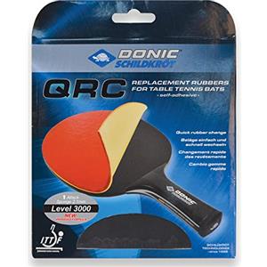 Schildkröt Donic-Schildkröt Ricambio QRC Level 3000 per Racchetta Tennis da Tavolo, Spugna di 2.1 mm, Gomma Enery-ITTF, 752578 Uomo