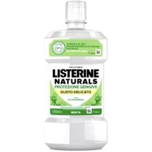 Johnson & Johnson Listerine Naturals Collutorio Protezione Gengive Gusto Delicato 500 ml - Formula Biodegradabile e Naturale