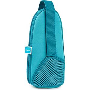 MAM Istruzioni in lingua straniera - MAM - Borsa termica con strato isolante, mantiene i liquidi caldi e freddi, borsa termica per molti biberon comuni, blu
