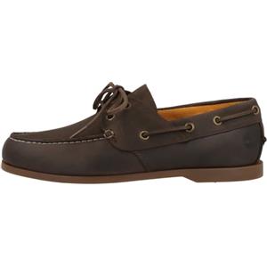 Timberland Uomo Scarpe da Barca in Pelle Cedar bay, Dark Brown, 45.5 EU