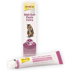 GimCat Malt-Soft Extra 50 g - Pasta Anti-Hairball per Gatti con Malto e Fibre Naturali